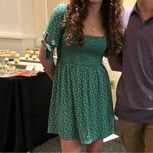 Cute green cottage core dress